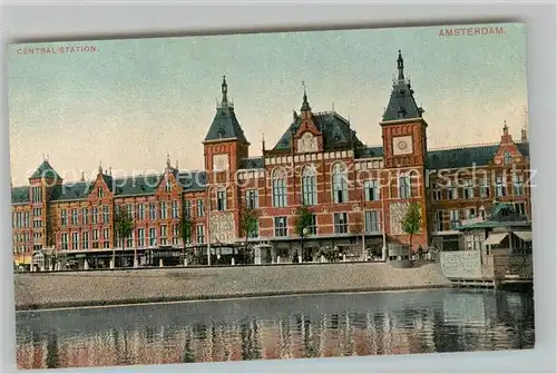 AK / Ansichtskarte Amsterdam_Niederlande Central Station Hauptbahnhof Amsterdam_Niederlande