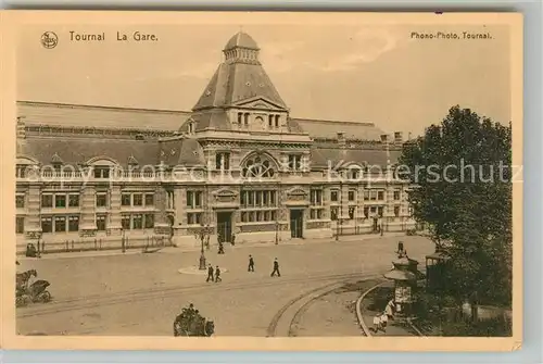 AK / Ansichtskarte Tournai_Hainaut La Gare Bahnhof Tournai Hainaut