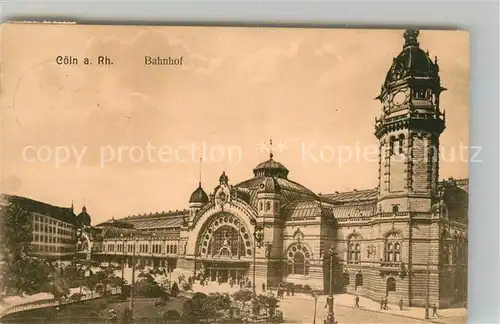 AK / Ansichtskarte Koeln_Rhein Bahnhof Koeln_Rhein