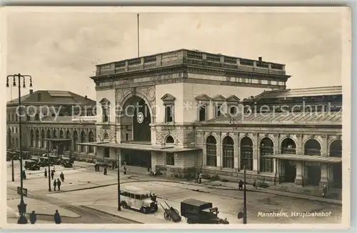 AK / Ansichtskarte Mannheim Hauptbahnhof Mannheim