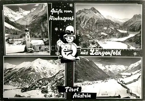 AK / Ansichtskarte Laengenfeld_Oetztal Gries Fliegeraufnahme Laengenfeld Oetztal