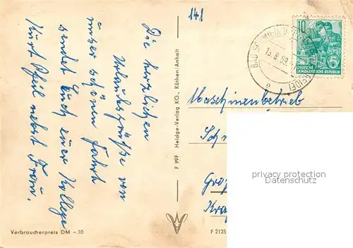 AK / Ansichtskarte Reinharz_Duebener_Heide SV Genesungsheim Freundschaft Reinharz_Duebener_Heide