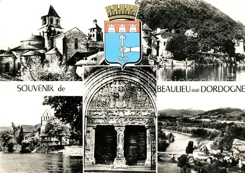 AK / Ansichtskarte Beaulieu_Dordogne Correze Fliegeraufnahme Beaulieu Dordogne