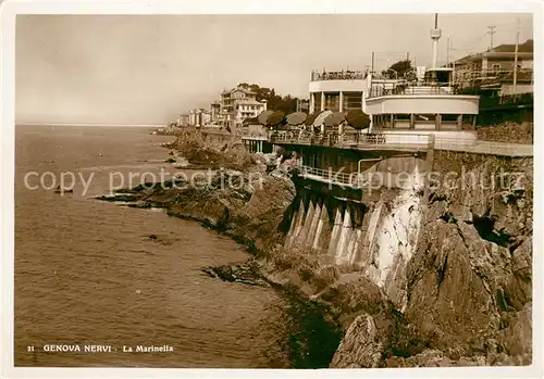 AK / Ansichtskarte Nervi La Marinelle Haeuser an der Steilkueste Nervi