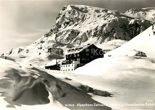 AK / Ansichtskarte Zeinisjochhaus Alpenhaus gegen Versailspitze Zeinisjochhaus
