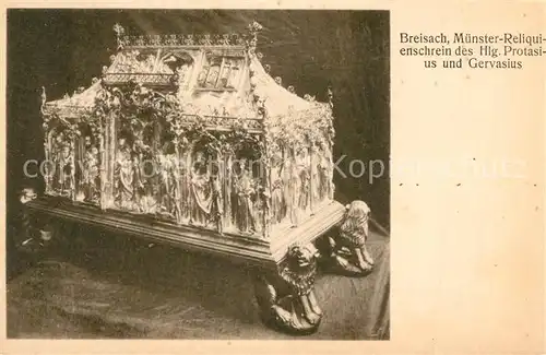 AK / Ansichtskarte Breisach_Rhein Muenster Reliquienschrein des Hlg. Protasius und Gervasius Breisach Rhein