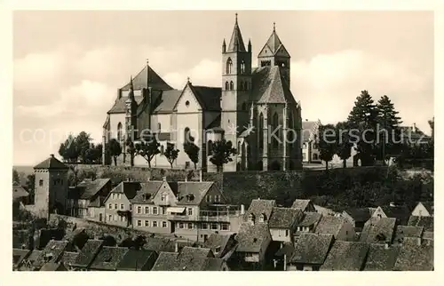 AK / Ansichtskarte Breisach_Rhein Altstadt mit Muenster und Hagenbachturm Breisach Rhein