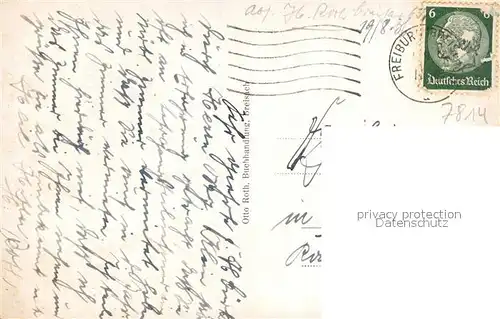 AK / Ansichtskarte Breisach_Rhein Schiffsbruecke Blick zum Muenster Breisach Rhein