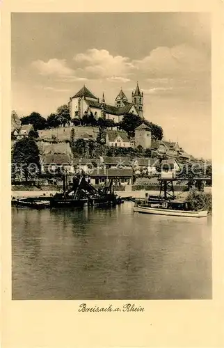 AK / Ansichtskarte Breisach_Rhein Rheinhafen Muensterberg St Stephansmuenster Breisach Rhein