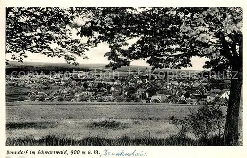 AK / Ansichtskarte Bonndorf_Schwarzwald Ansicht vom Waldrand aus Bonndorf Schwarzwald