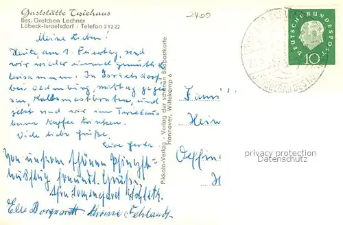 AK / Ansichtskarte Israelsdorf Gaststaette Twiehaus Israelsdorf