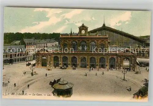 AK / Ansichtskarte Lille_Nord La Gare Bahnhof Lille_Nord