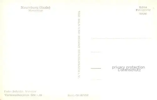 AK / Ansichtskarte Naumburg_Saale Marientor Naumburg_Saale