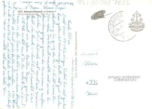 AK / Ansichtskarte Menzenschwand Gasthaus Hirsch Menzenschwand