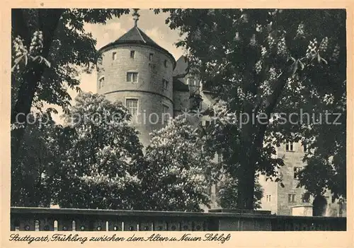 AK / Ansichtskarte Stuttgart Alte Neue Schloss  Stuttgart
