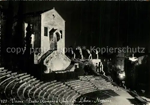 AK / Ansichtskarte Verona_Veneto Teatro Romano Chiesa S. Libera  Verona Veneto