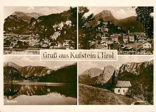 AK / Ansichtskarte Kufstein_Tirol Pendling Kaisertal Hechtsee Kufstein_Tirol