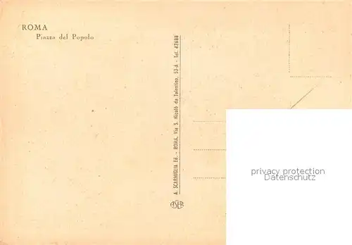 AK / Ansichtskarte Roma_Rom Piazza del Popolo Roma_Rom