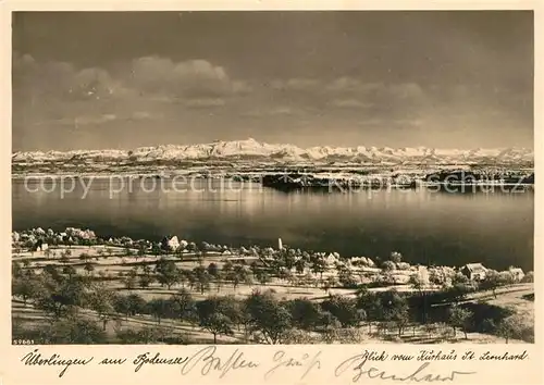 AK / Ansichtskarte ueberlingen_Bodensee Blick vom Kurhaus St. Leonhard ueberlingen Bodensee