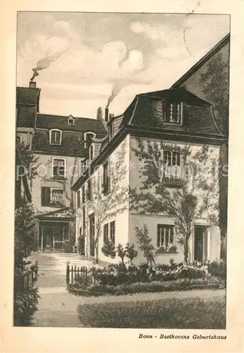 AK / Ansichtskarte Bonn_Rhein Beethovens Geburtshaus  Bonn_Rhein