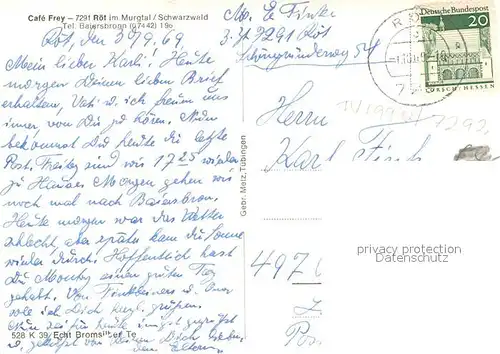 AK / Ansichtskarte Roet Cafe Frey Roet