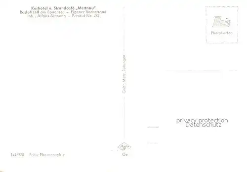 AK / Ansichtskarte Radolfzell_Bodensee Kurhotel Mettnau Radolfzell Bodensee