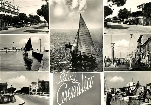 AK / Ansichtskarte Cesenatico Segelboot Hafen Cesenatico