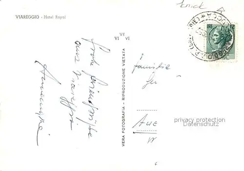 AK / Ansichtskarte Viareggio Hotel Royal viareggio