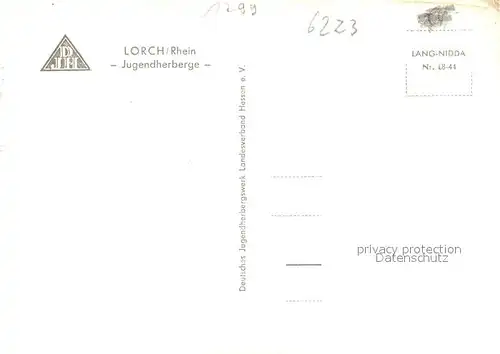 AK / Ansichtskarte Lorch_Rheingau Jugendherberge  Lorch Rheingau