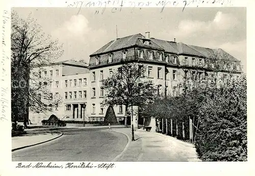 AK / Ansichtskarte Bad_Nauheim Konitzki Stift Bad_Nauheim