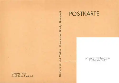 AK / Ansichtskarte Darmstadt Schlosstor Kuenstlerkarte Karl Weise Darmstadt