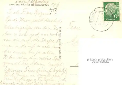 AK / Ansichtskarte Eging_See Saldenburg Schloss Englburg Fuerstenstein Eging_See