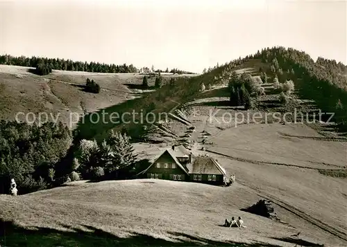 AK / Ansichtskarte Muenstertal_Schwarzwald Almgaststaette Kaelbelescheuer Muenstertal_Schwarzwald