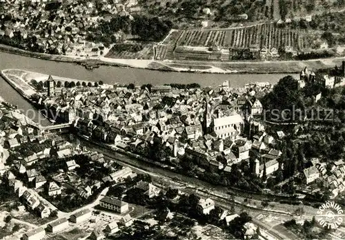 AK / Ansichtskarte Wertheim_Main Fliegeraufnahme Wertheim Main