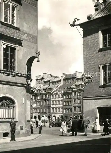 AK / Ansichtskarte Warszawa Wejacie Rynek St. Miasta Warszawa