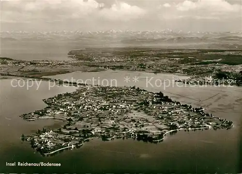 AK / Ansichtskarte Reichenau_Bodensee Fliegeraufnahme Reichenau Bodensee