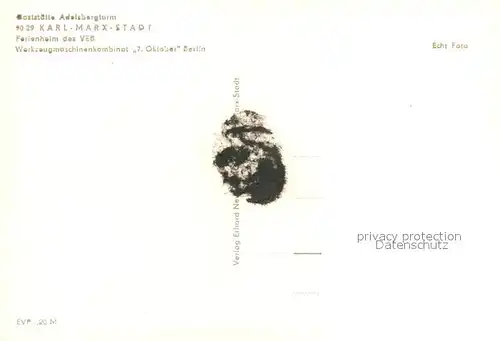 AK / Ansichtskarte Karl Marx Stadt Gaststaette Adelsbergturm Karl Marx Stadt