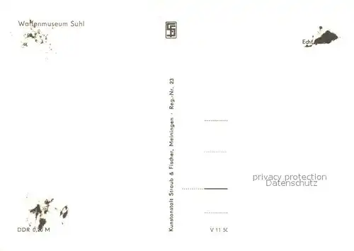 AK / Ansichtskarte Suhl_Thueringer_Wald Waffenmuseum Suhl_Thueringer_Wald