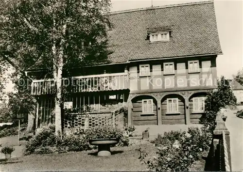 AK / Ansichtskarte Ebersbach_Sachsen Oberlausitzer Umgebindehaus Ebersbach Sachsen