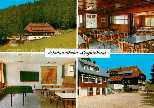 AK / Ansichtskarte Schauinsland Schullandheim Luginsland Gastraum Tischtennis Schauinsland