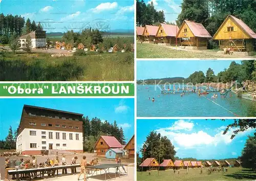 AK / Ansichtskarte Lanskroun Rekreacni stredisko Obora Moravske samotove a tupkove zavody zavod Morave v Brezine u Mor Trebove Lanskroun