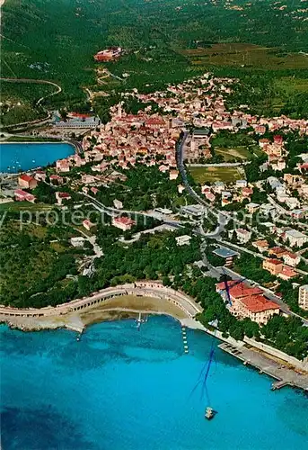 AK / Ansichtskarte Novi_Vinodolski Fliegeraufnahme Novi Vinodolski