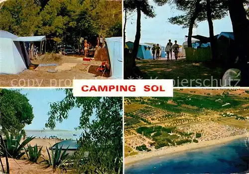 AK / Ansichtskarte Cambrils Camping Sol Details Fliegeraufnahme Cambrils