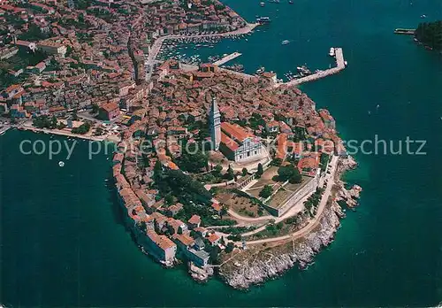 AK / Ansichtskarte Rovinj_Istrien Fliegeraufnahme Rovinj_Istrien