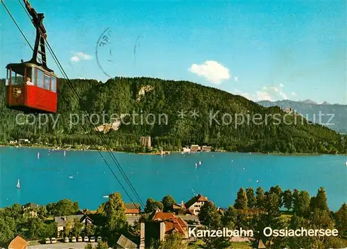 AK / Ansichtskarte Annenheim_Ossiacher_See Kanzelbahn mit Lido Hotel Landskron Annenheim_Ossiacher_See