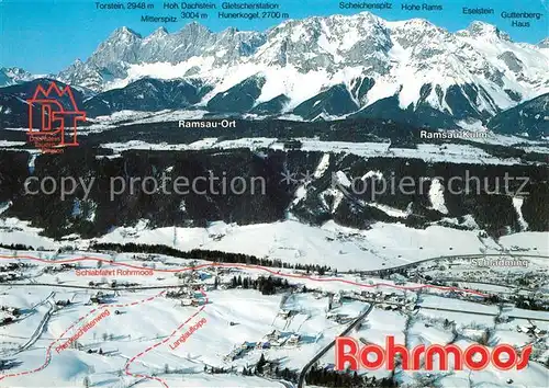 AK / Ansichtskarte Rohrmoos_Schladming Fliegeraufnahme mit Dachstein Tauern Rohrmoos_Schladming