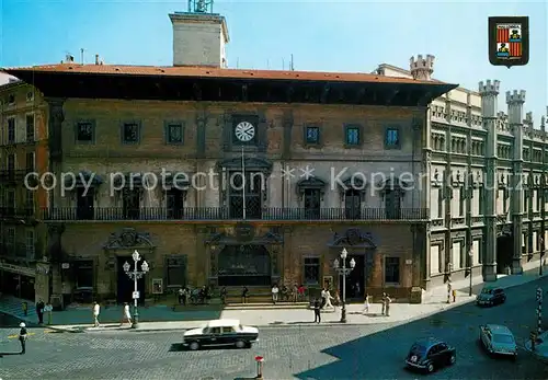 AK / Ansichtskarte Palma_Mallorca Plaza de Cort Ayuntamiento y Diputacion Palma Mallorca