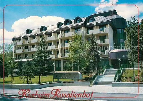 AK / Ansichtskarte Bad_Tatzmannsdorf_Burgenland Kurheim Rosalienhof Bad_Tatzmannsdorf