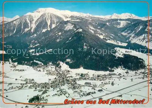 AK / Ansichtskarte Bad_Mitterndorf Fliegeraufnahme mit Schlepplift Grossanlage Tauplitzalm Bad_Mitterndorf