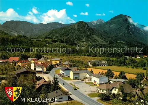 AK / Ansichtskarte Miklauzhof Ortsansicht mit Hochobir Miklauzhof